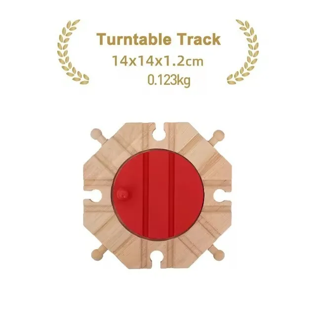Premium Beech Wood Railway Train Track Accessories for Children’s Educational Play