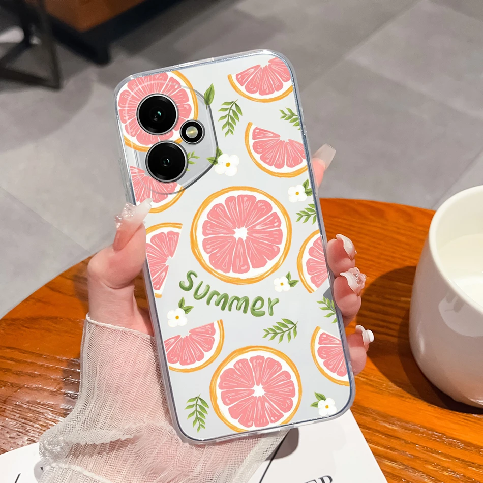 Gradient Color Transparent Back Cover - Soft, Slim Silicone Anti-Drop Phone Case
