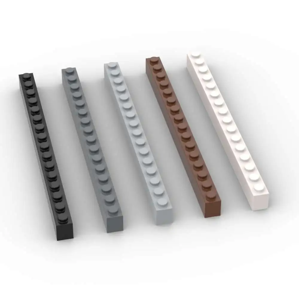 MOC 10PCS 2465 1x16 벽돌 빌딩 블록 하이테크 하우스 성 교육 입자 조립 장난감 어린이 생일 아이 선물