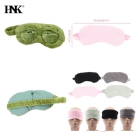 3D FROG Sleeping Mask Eyeshade Plush Eye Cover Travel Cartoon Eyeshade For Eye Travel Relax Sleeping Gift 1