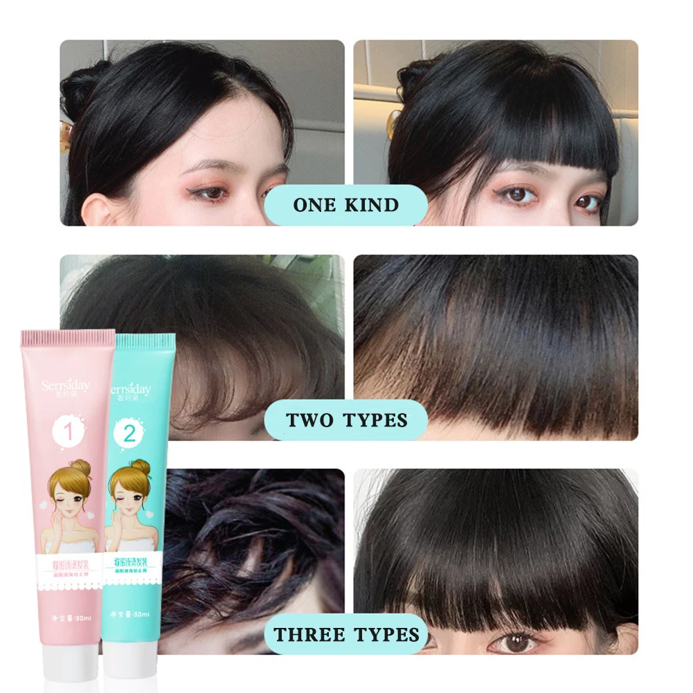 Protein Hair Softener For Bangs Correction Nourish Repair Hair Cream For Wavy Bangs