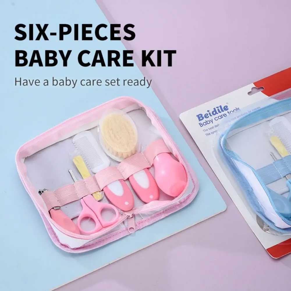 Head Comb Baby Care Kit Brush Sharpener Nursery Care Set Tool Package Nail Clipper Newborn Cleaning Supplies Toddler Gift