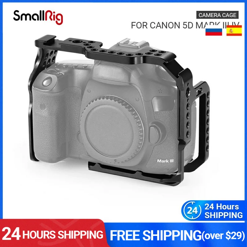 SmallRig Camera Cage for Canon 5D Mark III IV Dslr Cage With NATO Rails