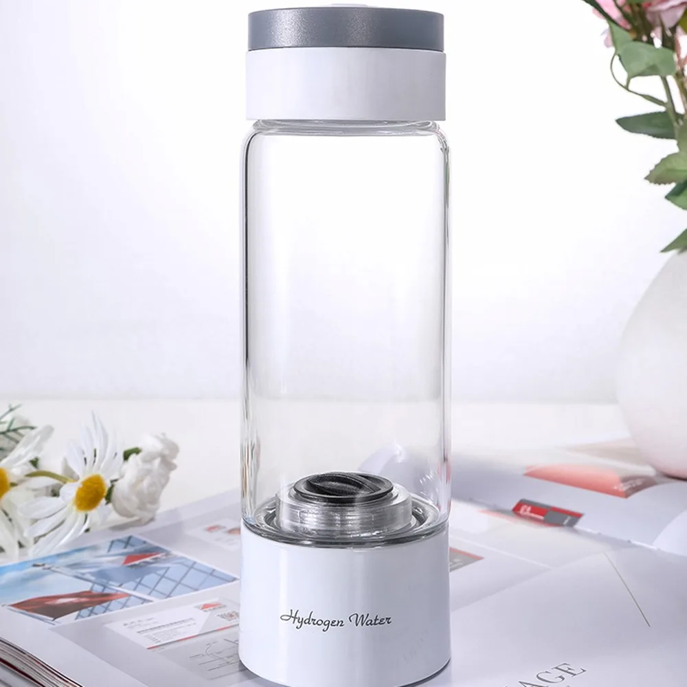 

380ML SPE/PEM High Hydrogen Rich Water Generator Absorb Ionizer Bottle with Breath H2 Gas Self Cleaning Mode Inhalation Machine