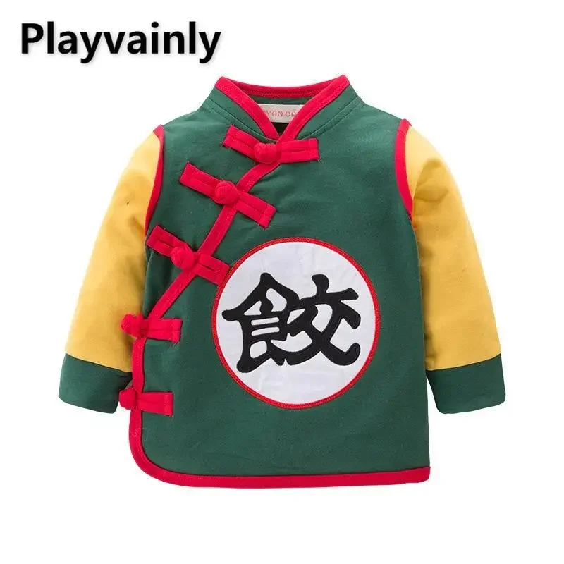Kids Coats Baby Boy T-shirt Girls Coat Chinese style Long Sleeve T-shirt Baby Spring Autumn Clothes E18211