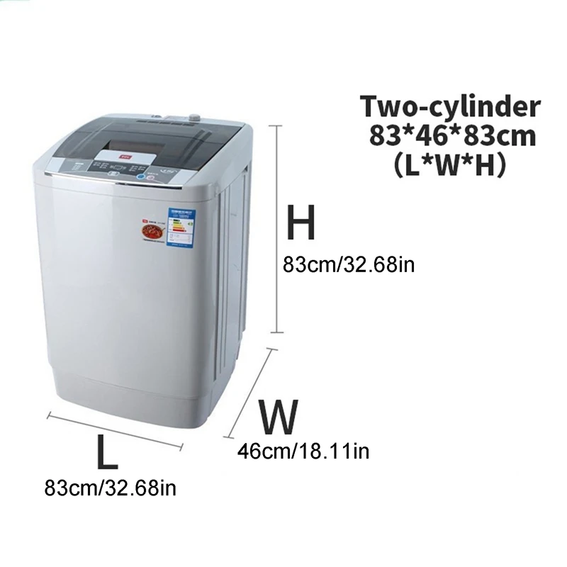 더블 실린더 세탁기 커버 더블 드럼 방진 세탁기 커버 반자동 상부 개방 커버 커버 천