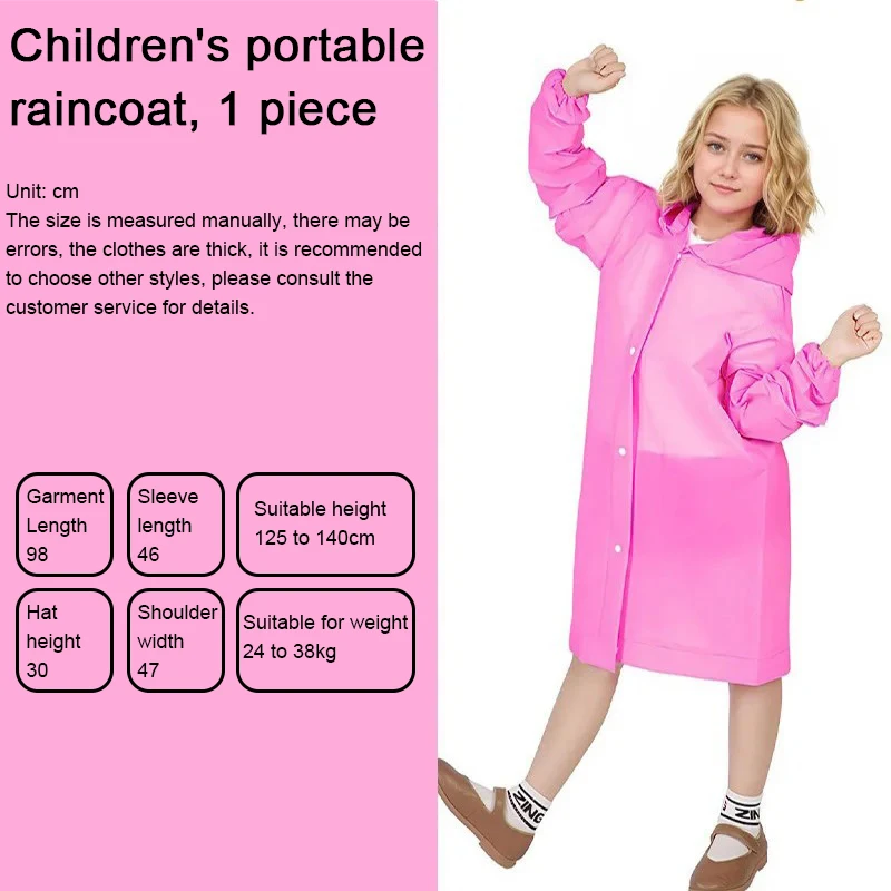 Children's Yellow Waterproof Raincoat Poncho