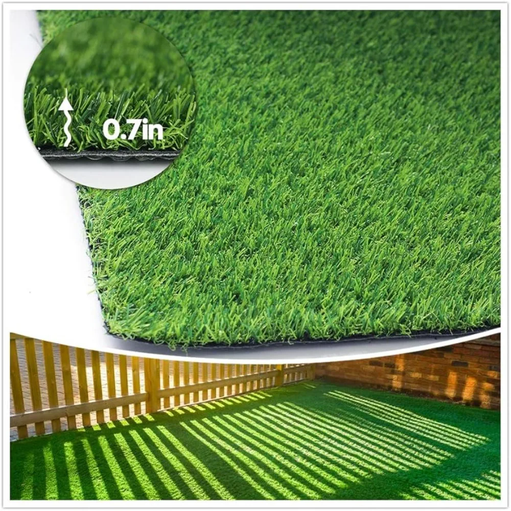 

Miniature Artificial Grass Decoration Easy Installation Multi-use Astroturf Rug Dog Turf With Drain Holes Outdoor Mat Green Yard