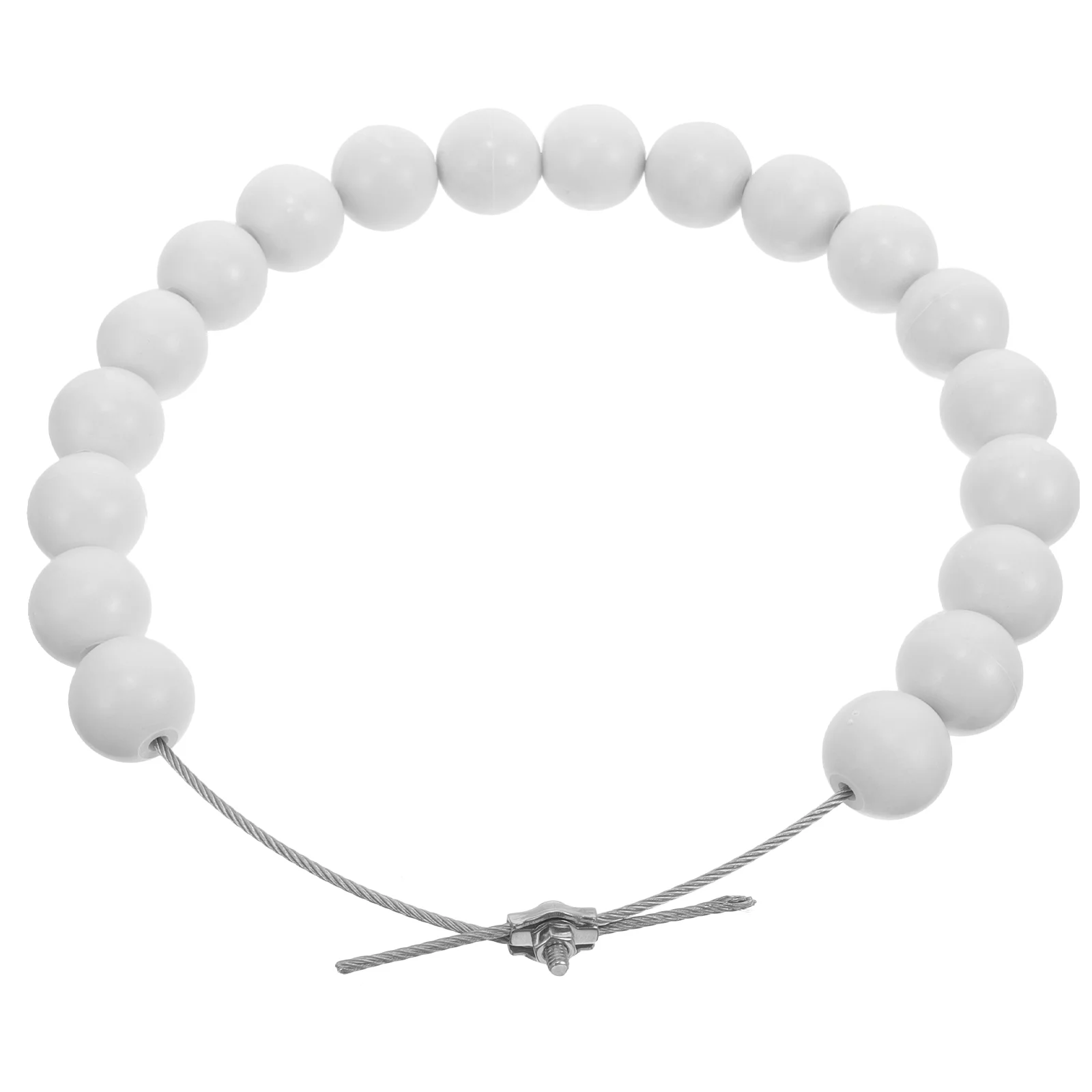 

Flagpole Retainer Ring Windproof Beaded Flag Retainer Ring Outdoor Flagpole Beaded Chain for DIY