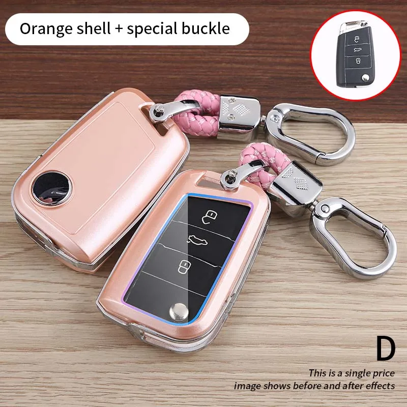 Cover chiate/telecomando per Volkswagen Polo VW Golf 7 MK7 Tiguan passat per Skoda Octavia Kodiaq Karoq Seat Ateca Leon - S8e5593c7fd424f23b33acaff1c08ccd0o