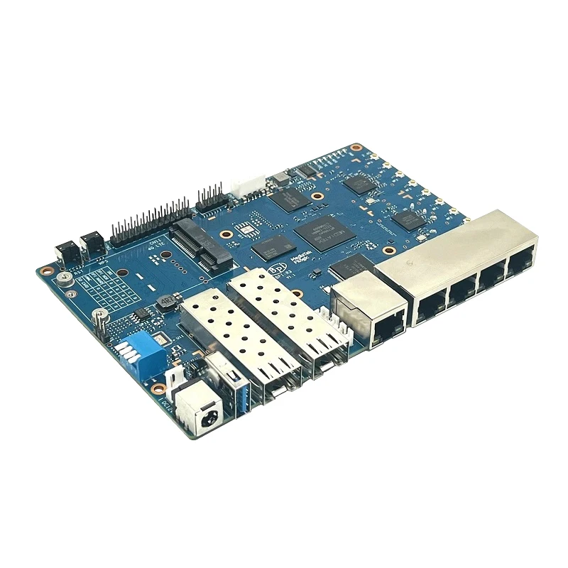 Banana Pi BPI R3 Router Board with MediaTek MT7986(Filogic 830) support Wi-Fi 6/6E 2.5GbE SFP 8G eMMC Flash Onboard 2G DDR RAM