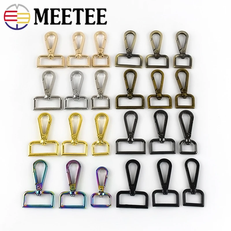 10Pcs 20-50mm Bag Metal Buckles Dog Collar Luggage Hanger Lobster Clasps Swivel Trigger Clips Snap Hook DIY Craft Accessories | Дом и сад
