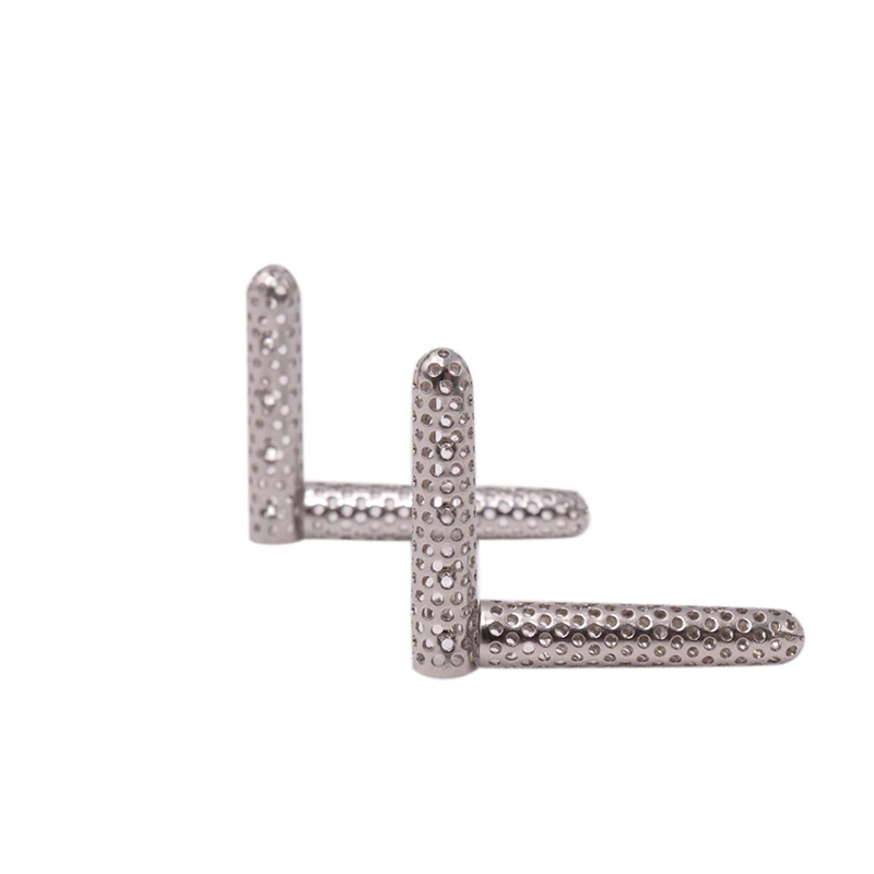 New Arrival Weiou Popular Running Sneaker Tips 4.5*22mm Cheapest 20 pcs/lot In Selling Multi-Holes Silver Metal Aglets