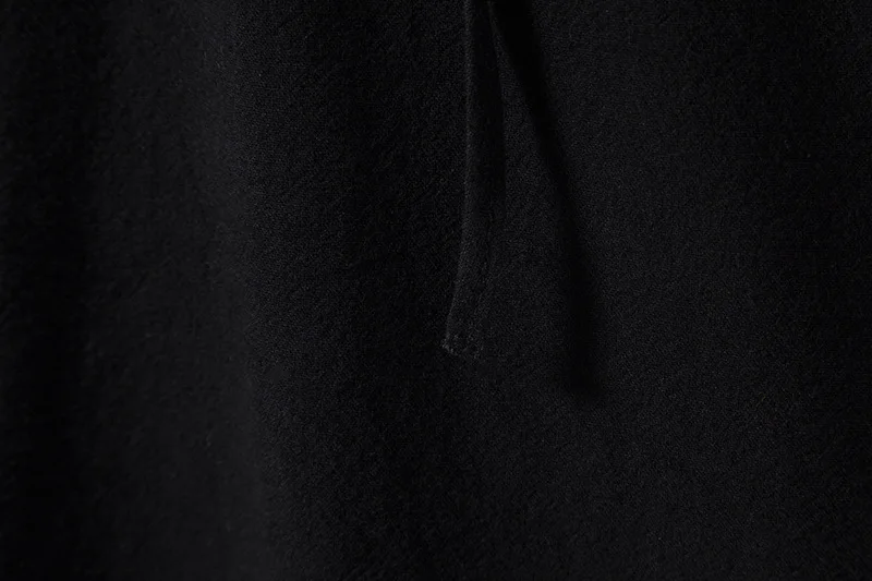 Frühlings-Herren-Vintage-Leinenpullover, Freizeithemd, mittelalterlicher Schnür-Ausschnitt und Stehkragen, langärmelige Kleidung, 3XL – Detail 37