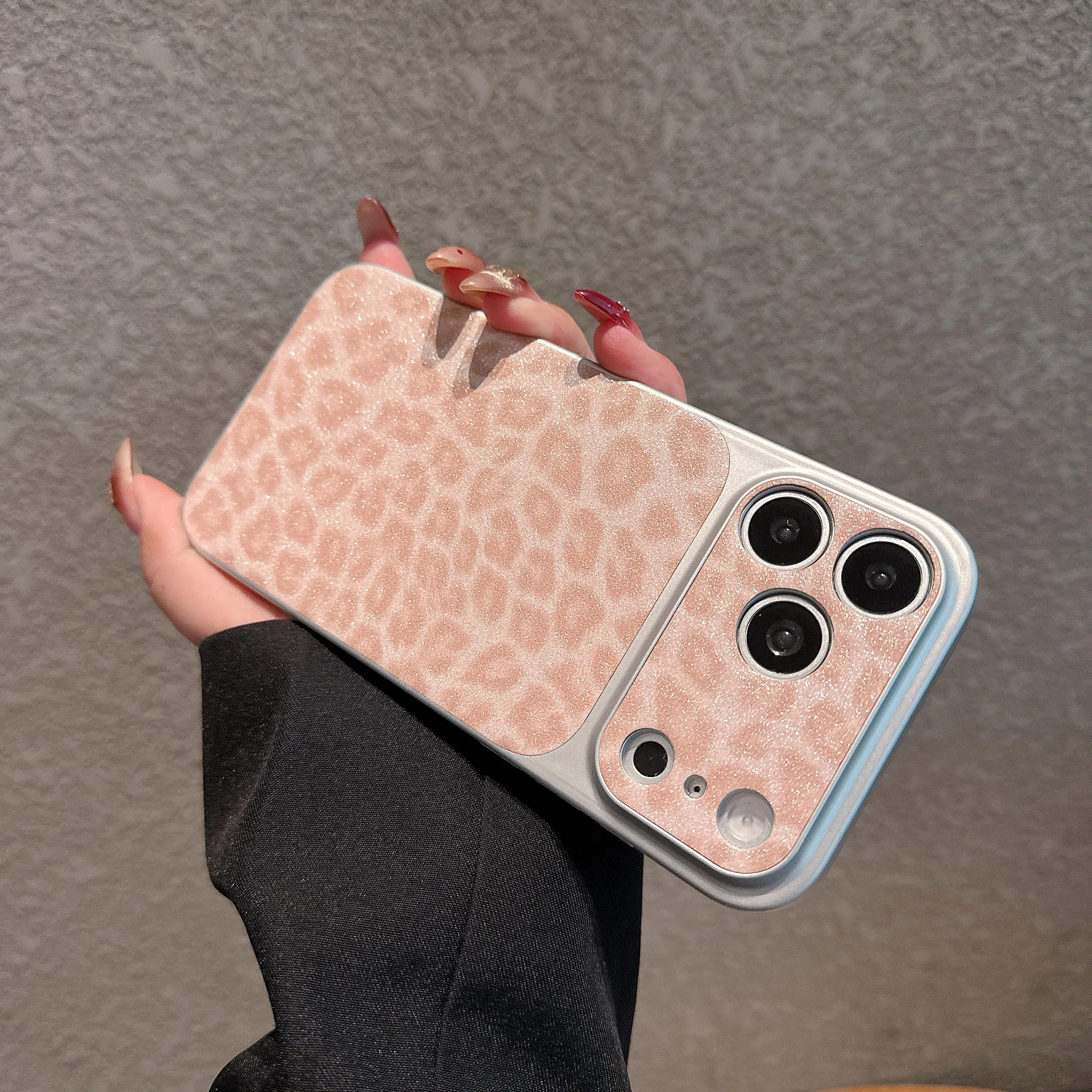 Luxury Leopard Print Phone Case - Creative Shockproof Ultra Slim Glitter Cover