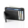 Magnetic PU Leather Wallet Money Clip Short Purse Black Credit Card ID Clip Banknote Holder Male Clamp Business Style 2024 4