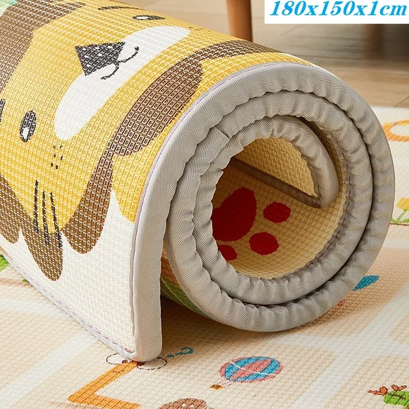 200*180/180*120cm Play Mats for Children's Large Size Safety Mat EPE Environmentally Friendly Baby Crawling Folding Mat Carpet