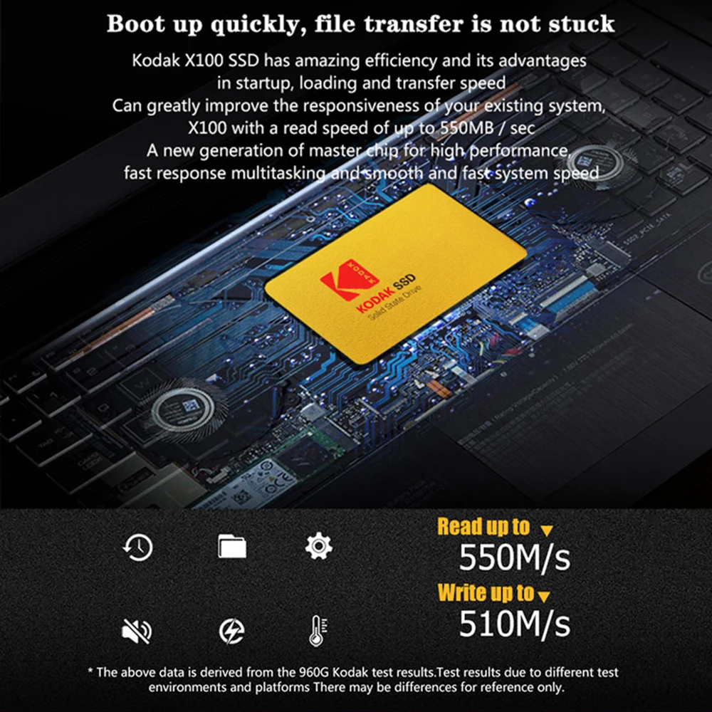 Kodak- X100 2.5 ġ Ʈ ǻ ũž, sata3 SSD  Ssd 240GB ݼ Hdd ϵ ũ ָ Ʈ ̺ 240gb