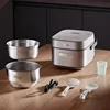 Midea 220V Rice Cooker 3L Pure Titanium Uncoated Inner Guts Rice Cooker IH Heating Low Sugar Healthy Rice Cooker 5