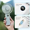 New Handheld Personal Fan Portable Mini USB Hand Fan 3600mAh Rechargeable Mini Fan with Stepless Speed Control Display Nightligh 2