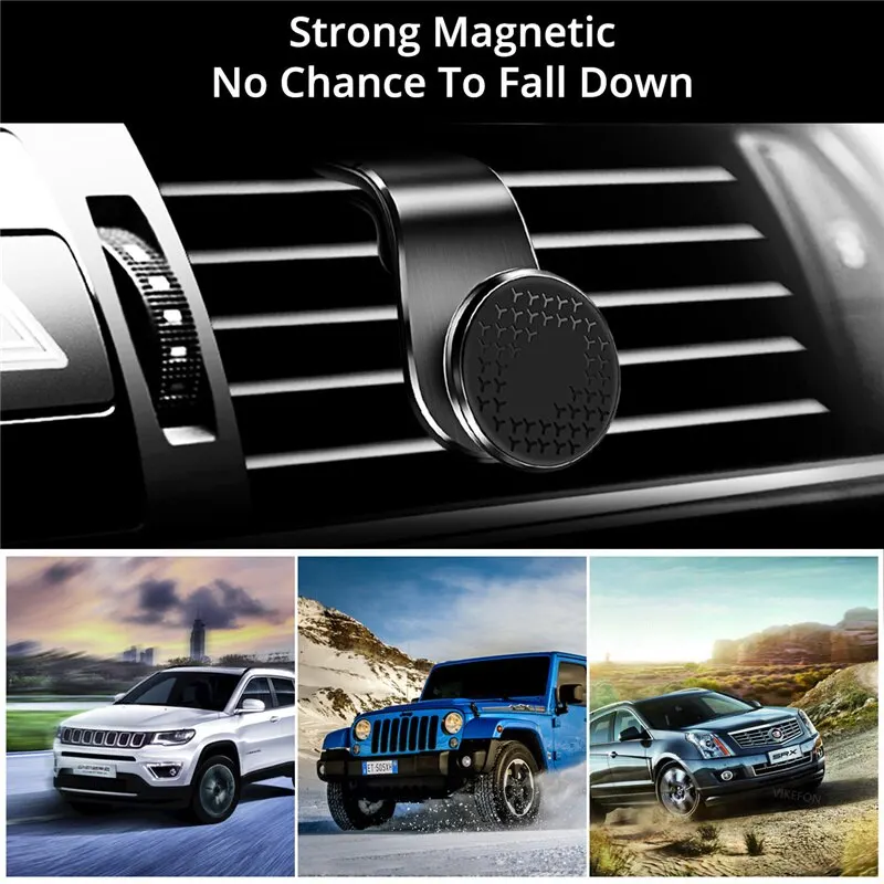Magnetic Car Phone Holder Stand Air Vent Magnet Car Mount GPS Smartphone Mobile Support