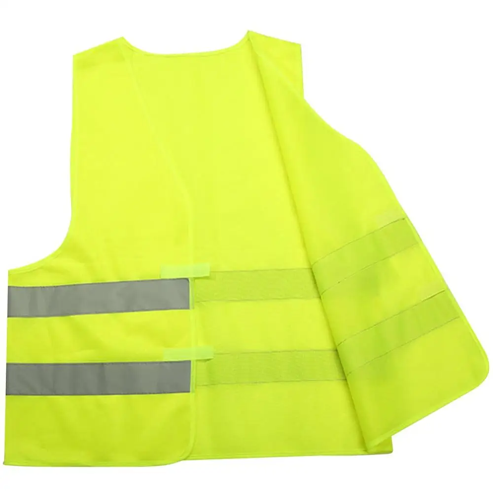 M - GRISE - Gilet réfléchissant de sécurité pour voiture, veste haute  visibilité en maille fluorescente