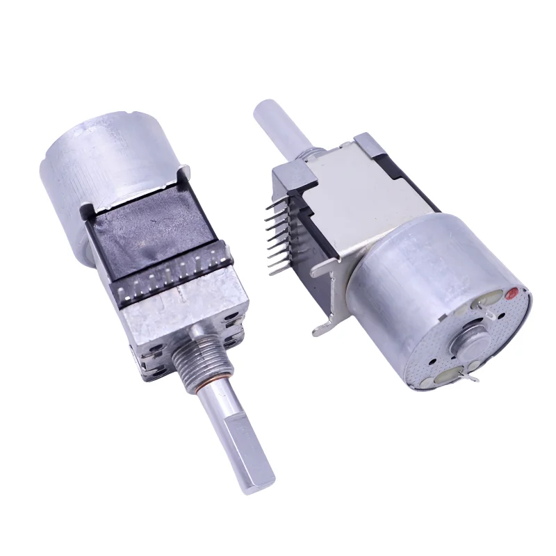 RK168 Motor Drive Potentiometer B50K B100Kx2 Dual 8-pin with Tap Stereo Amplifier 25mm Half Shaft 1pcs