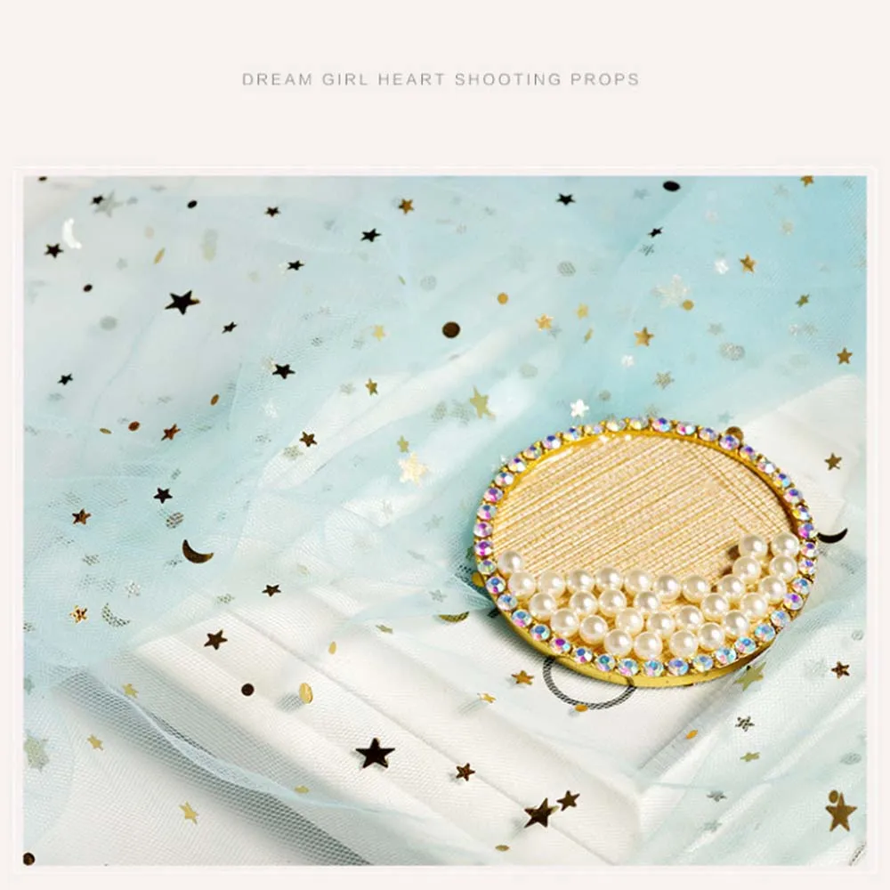 1 PC Showing Tools Star Gauze Photo Props Nail Art  Display Stand Lace Mesh Cloth Manicure Photography Background