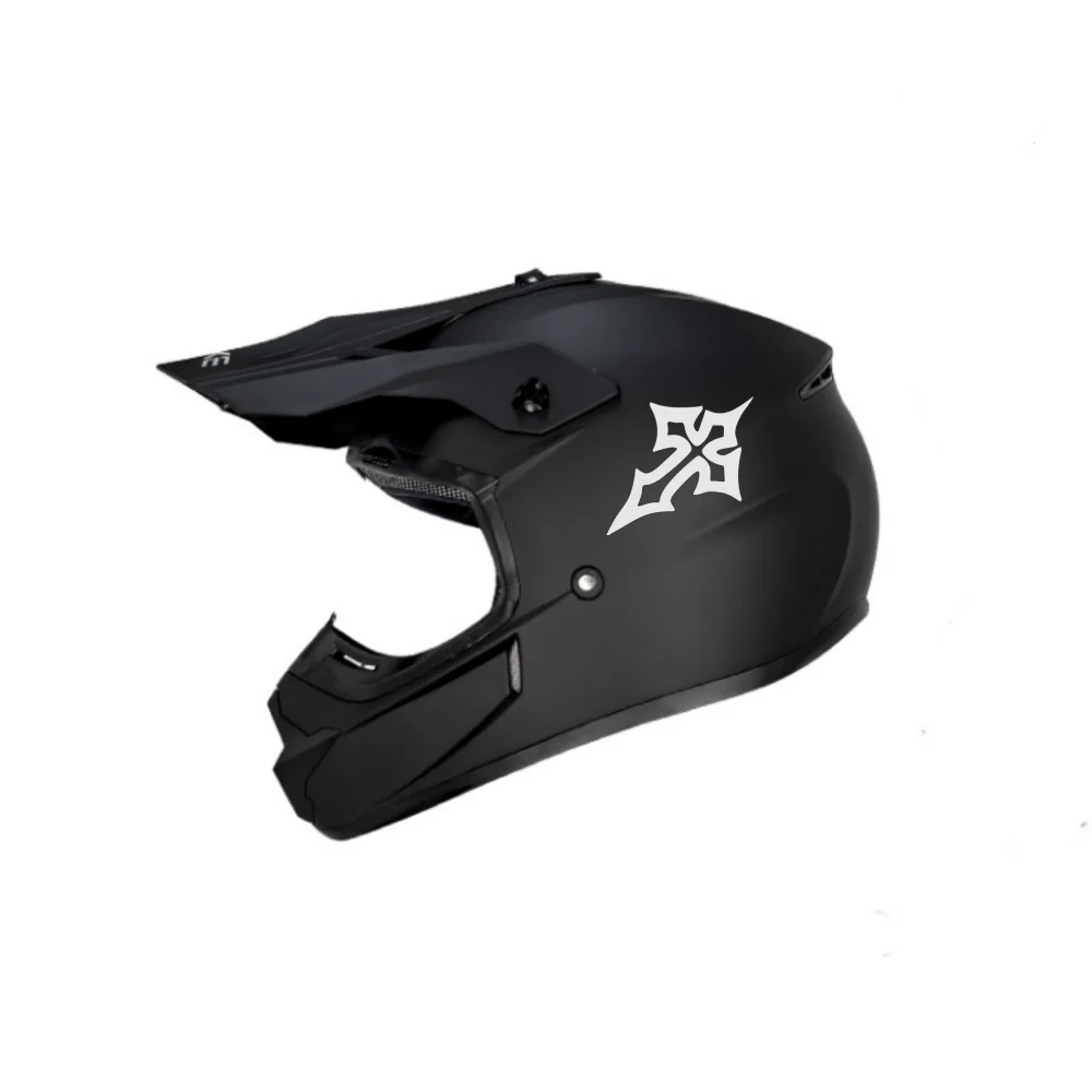 1PC Creative Cross Pattern Motorcycle Stickers Waterproof Vinyl Decals for Racing Helmet Motorbike Fuel Tank Fairing Scooter