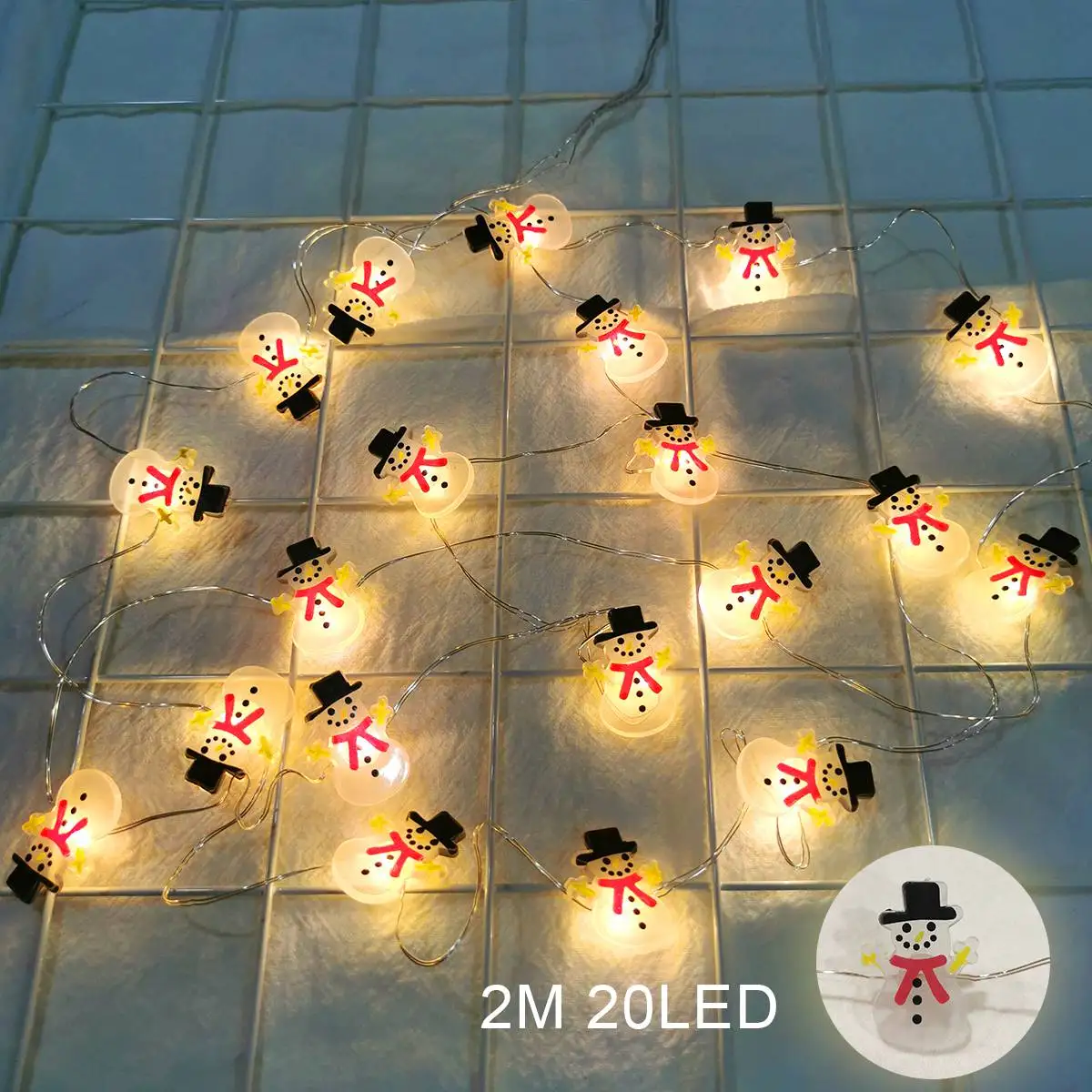 thumbnail image 1 of Linterna de muñeco de nieve de Papá Noel, luz de feliz Navidad, decoración para el hogar, adorno para árbol de Navidad, regalos de Navidad, Navidad 2022, Año Nuevo 2023, 1 of 5