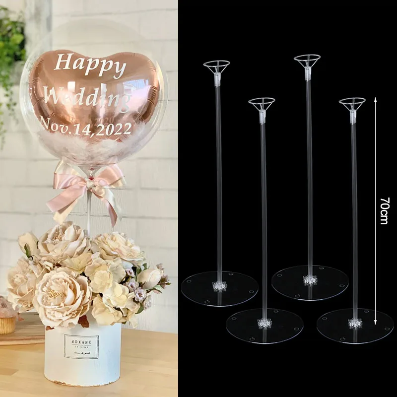 37/70cm Balloon Stand Holder Column for Wedding Birthday Party Table Centerpiece Decoration Baby Shower Globos Support Stick