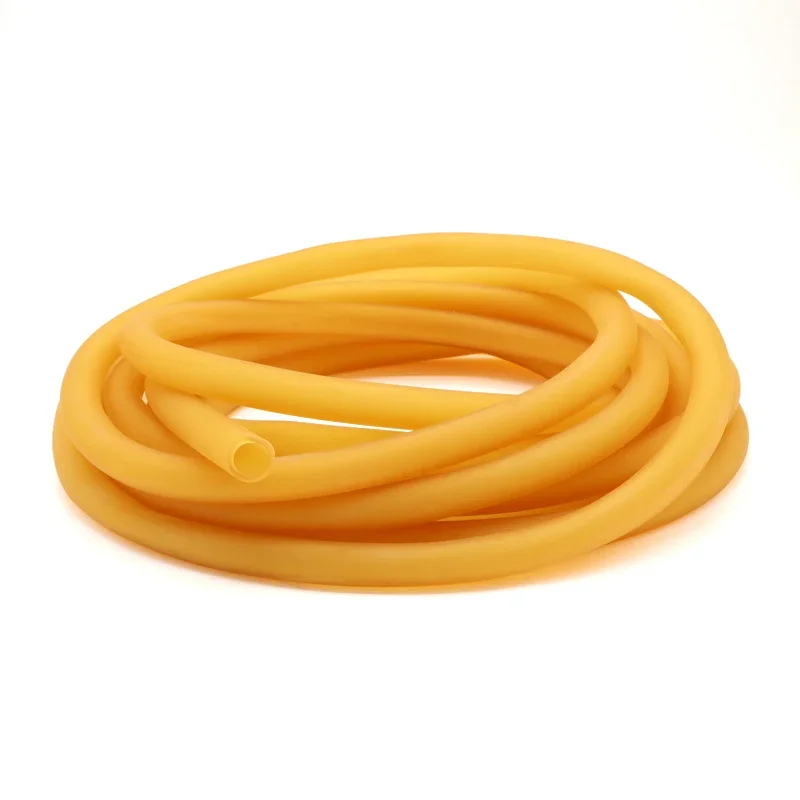 Rubber Hose Rubber Tube Rubber Tubing 1 10 30M Nature Latex Rubber Hoses 1.6-9mm Beige Elastic Surgical Medical Tube Rubber Bands Yellow Slingshot Catapult