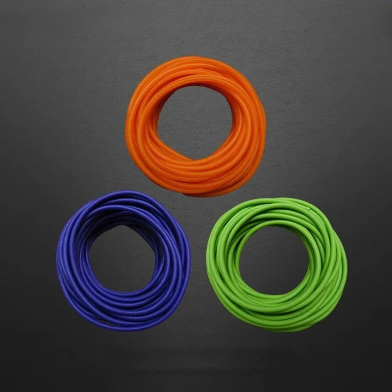 2/5/10M 1632 Natural Latex Rubber Tube Elastica Bungee for Hunting Slingshot Catapult 3.2mm and 3.6mm Diameter Rubber Bands