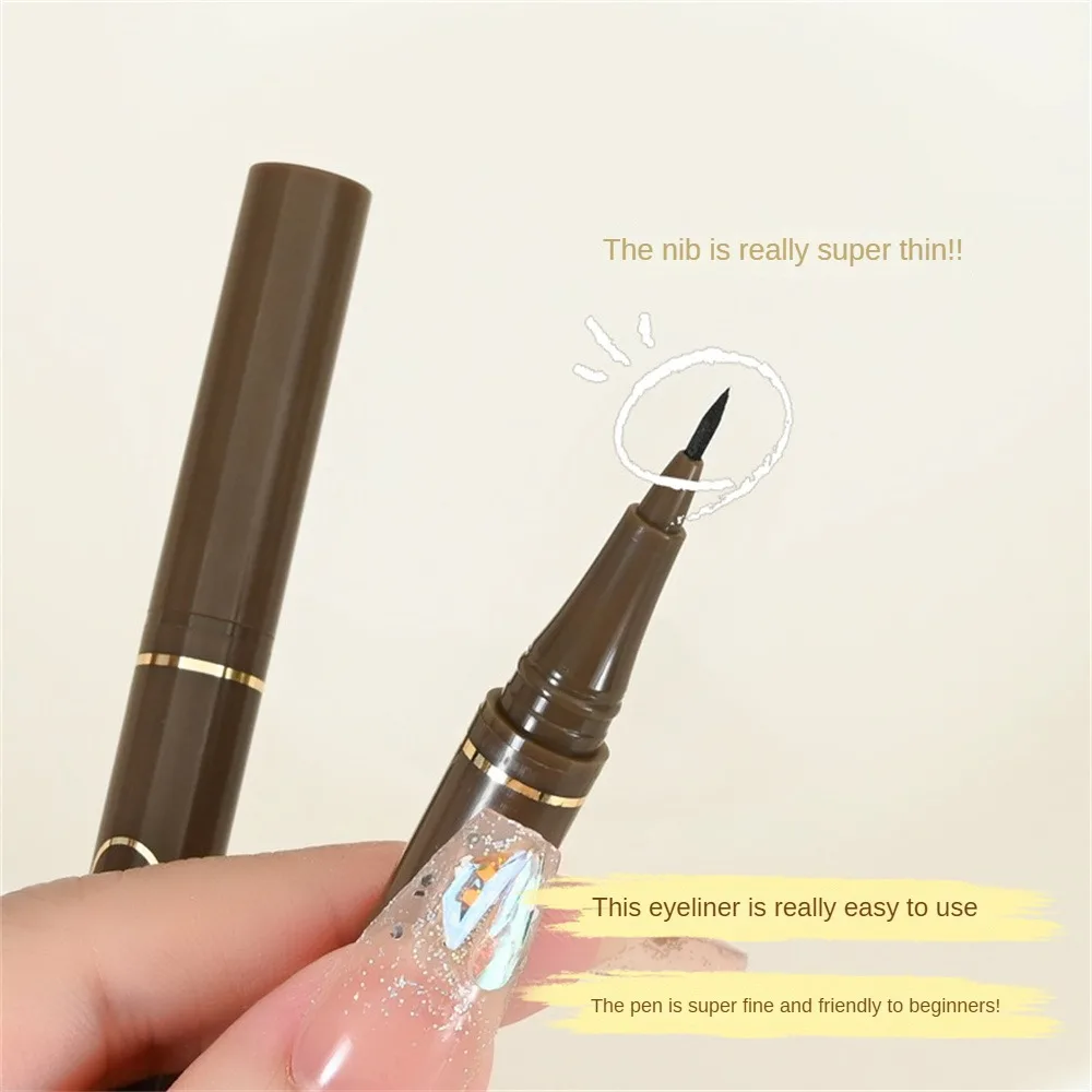 Black Eyeliner Precise Drawing Long-lasting Eyeliner Pen Eye Makeup Slim Smooth And Durable 0.05mm Brown Pen liquid eyeliner eyeliner pencil makeup pen eyeshadow eyeliner eyeliner paste