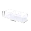 1/3 Grid Clear Acrylic Storage Box Dressing Table Cosmetics Lipstick Sorting Drawer Sundries Compartment Organizer 6