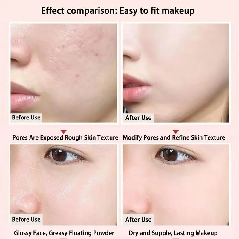 Makeup Primer Invisible Pore Eraser Moisturizing Hydrating Poreless Concealer Foundation Face