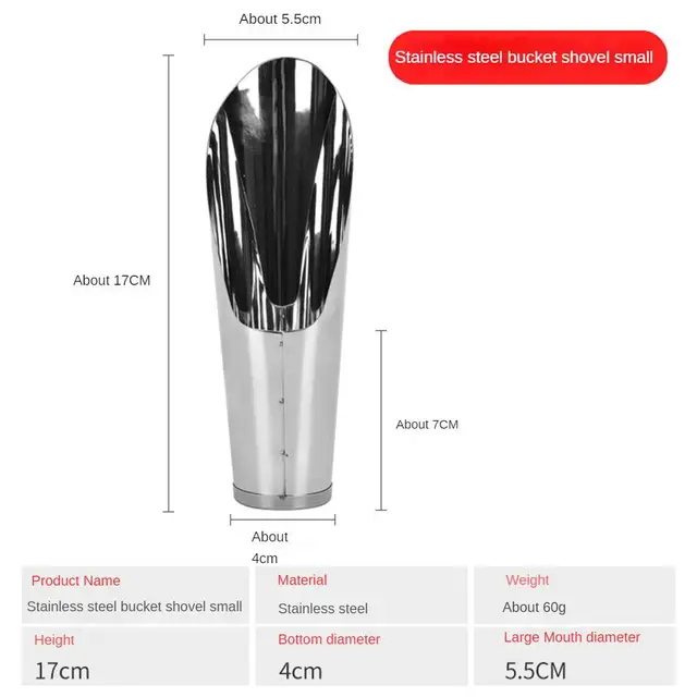 Rozsdamentes Acél Hordó Lapáthús Húsos Vödör Lapáttermék Virág Ültetési Lapát - Image 3