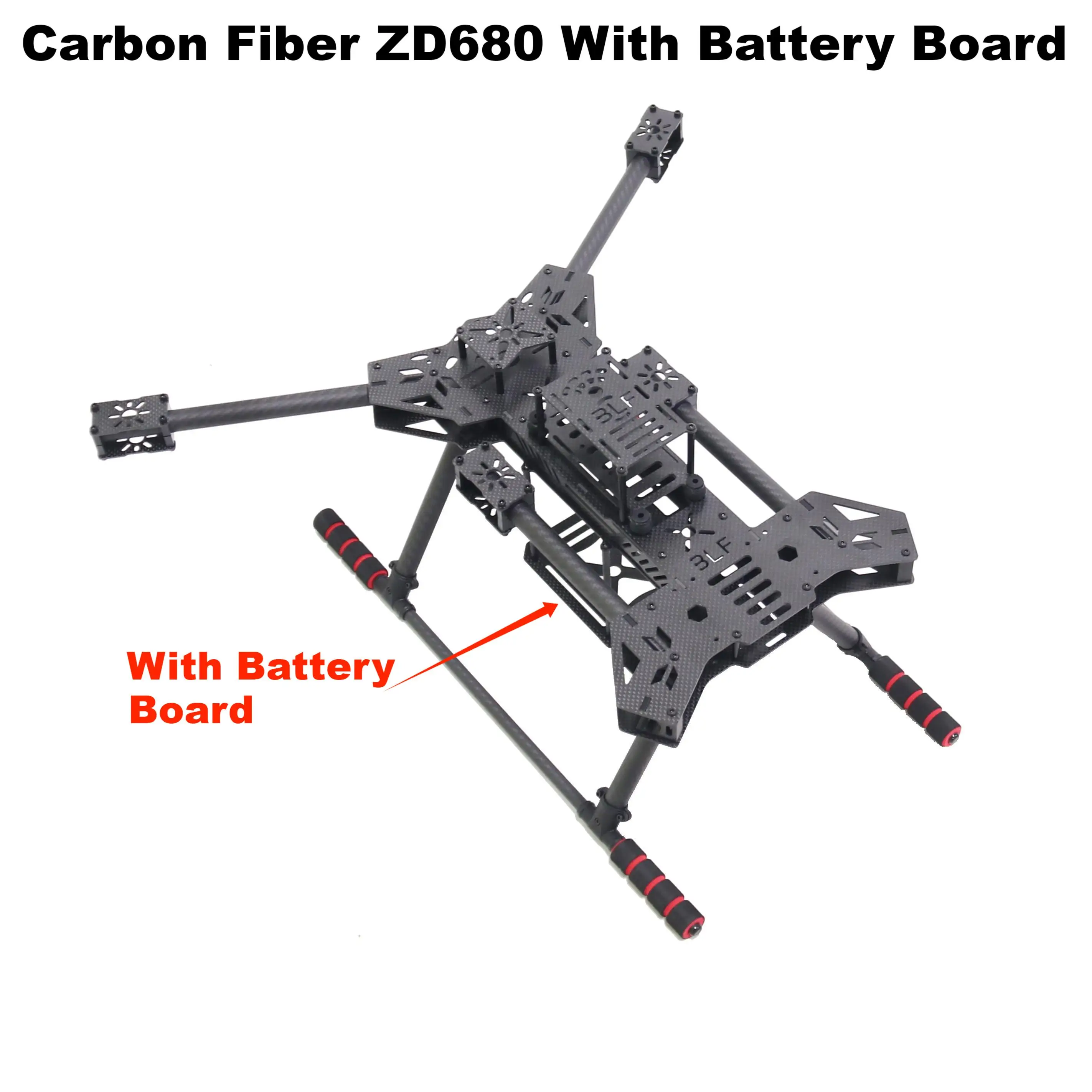 รูปสินค้า ชุดโครงเครื่องบิน FPV คาร์บอนไฟเบอร์ แขนพับได้ ZD680
