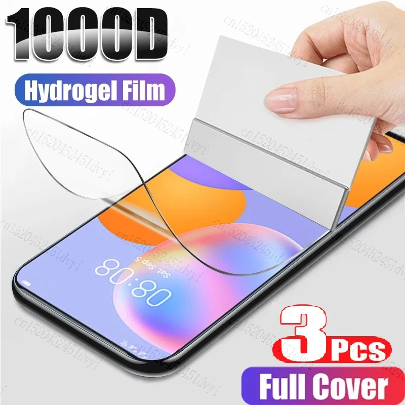 

3PCS Full Cover Hydrogel Film For Motorola One Hyper Action Vision Power Screen Protector Film For Moto G6 G7 Play Plus Z3 Z4