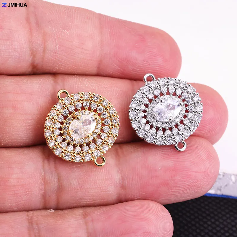Luxus Kristall Zirkonia Blume Anschlüsse Charms Für Mode Schmuck Erkenntnisse DIY Handgemachte Armbänder Liefert Zubehör – Detail 9