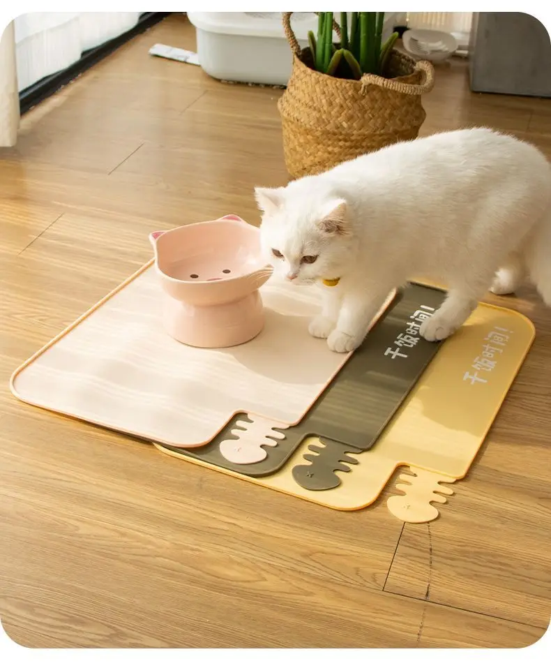 Title 10, Thickened Silicone Pet Mat Pet Food Feeding Pad...