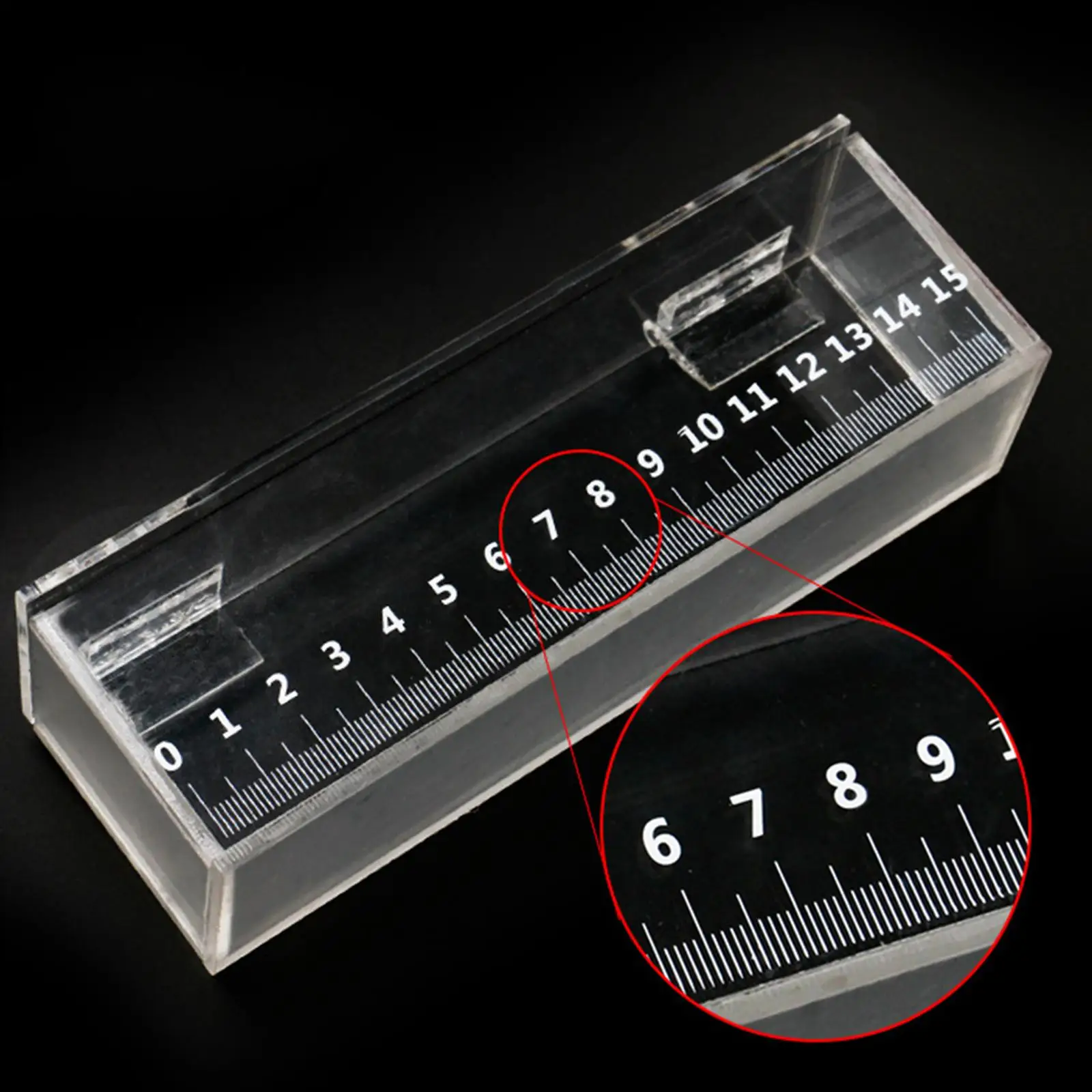 Acrylic Fish Viewing Box Transparent Fish Isolation Box Indoor Micro Landscape Tanks Clear Fishing Photo Tank with Scale fish aquarium