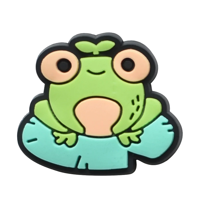 Whimsical Frog Shoe Charms for Clogs and Accessories