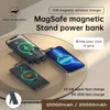 Xilecaly For MagSafe Power Bank 20000mAh with Built-in Cable Wireless Magnetic Charger PD 20W Fast Charging for iPhone 15/14/13 6