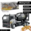 RC Alloy Engineering Vehicle Steering Wheel Remote Control Dump Truck Crane Mixer Excavator Lift Truck Outdoor Toy Birthday Gift 5