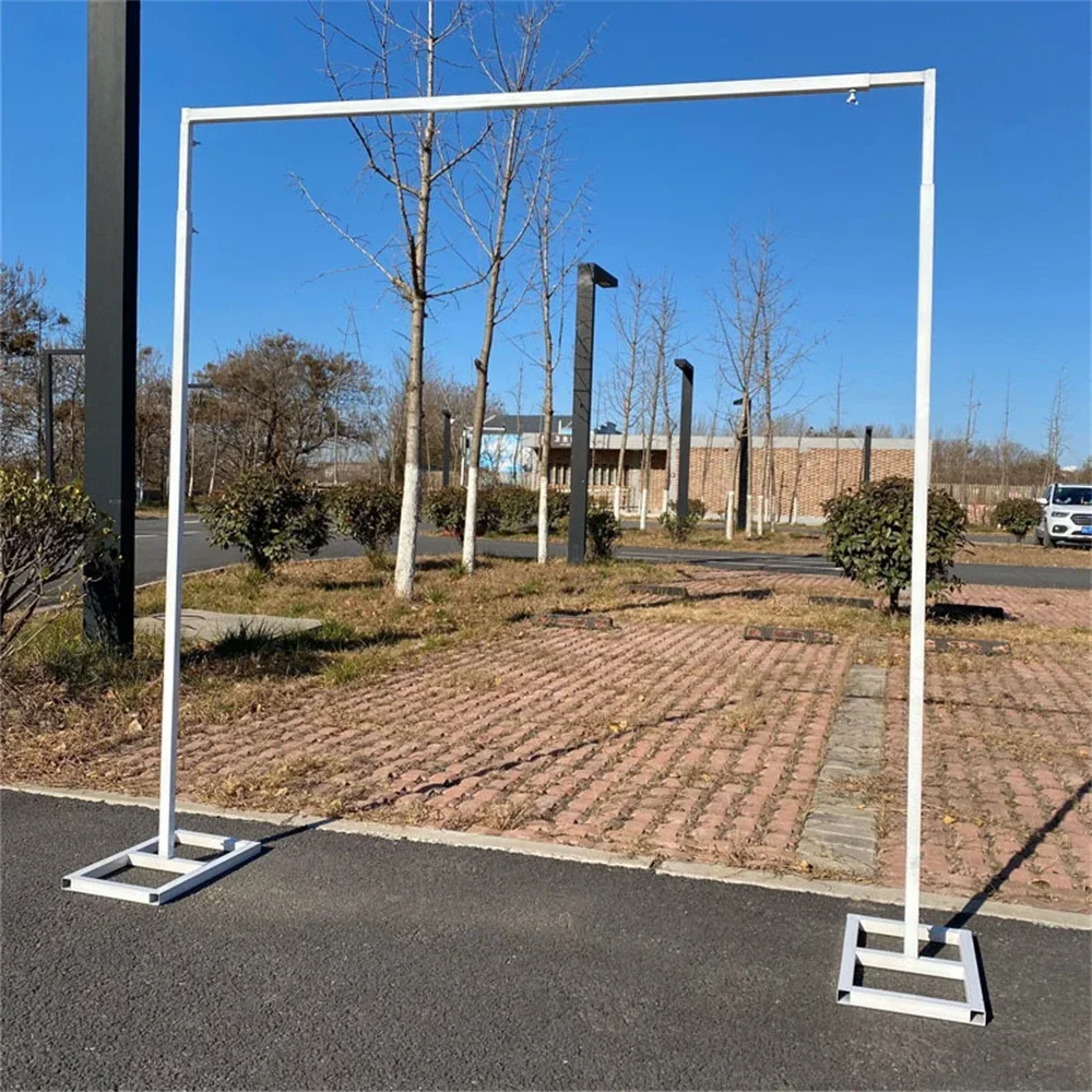 Square Iron Arch Lawn and Outdoor Wedding Floral Decoration DIY Props Birthday Party Balloon Arch Backdrop Stand Baby Shower