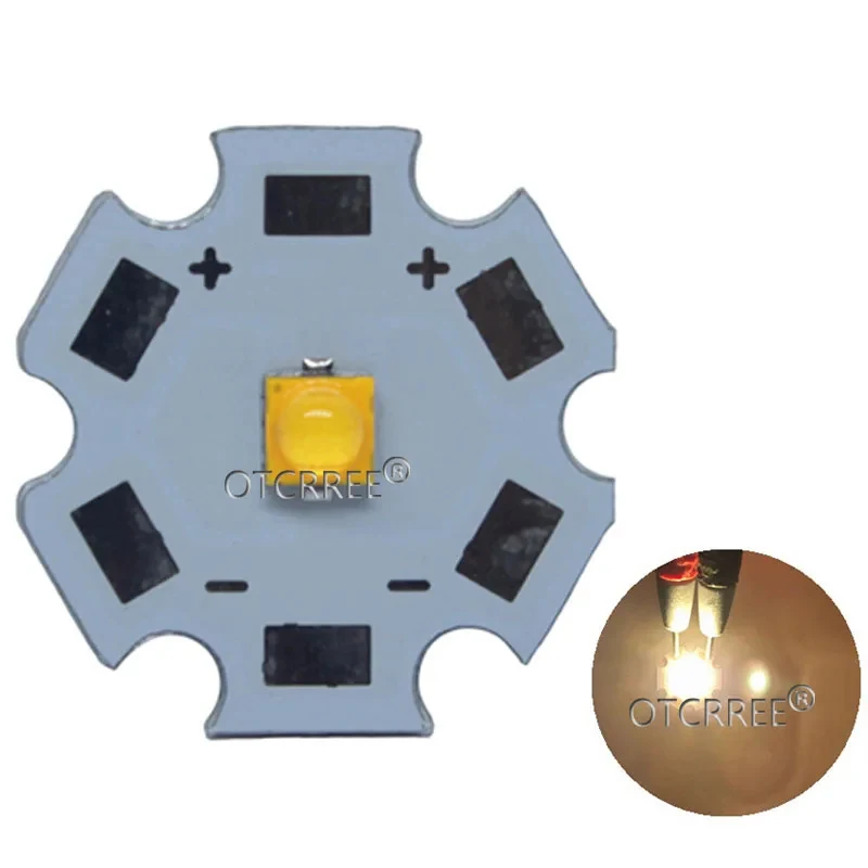 LED XPG3 시리즈 XPG3 S4 비드 칩, 1-7W, 2000mA 다이오드 쿨 웜 화이트 로얄 블루 이미터, 777lm, 20mm, 16mm PCB, 3W, 5W, 7W, 1-10 개