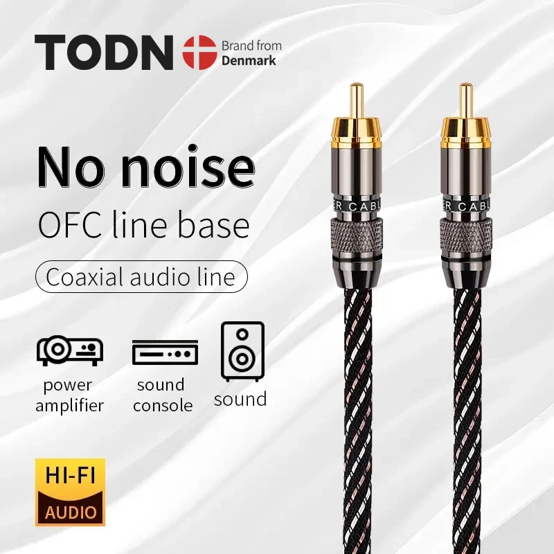 Deluxe HiFi RCA Coaxial Audio Cable - High Purity OFC for Superior Sound Quality