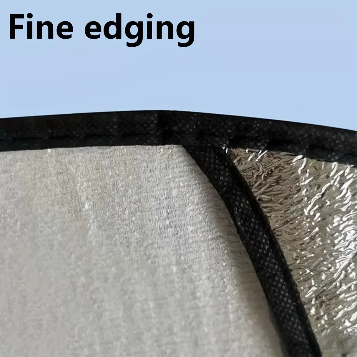 Enhanced Silver Foldable Anti-UV Car Steering Wheel Sun Shade Cover