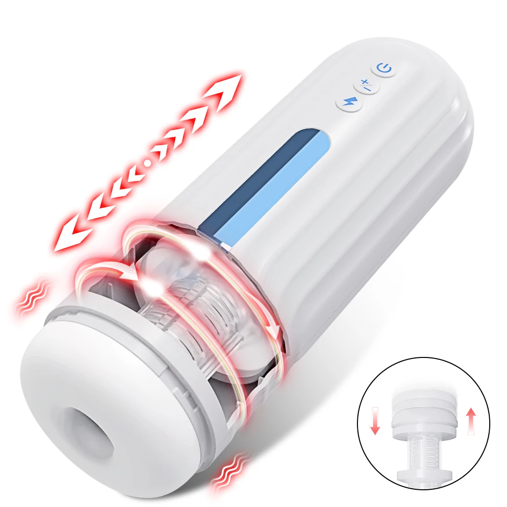 Automatische männliche Masturbator Tasse vibrierende Masturbation Stimulation Blowjob Maschine Kolben Sexspielzeug für Männer Erwachsene Waren